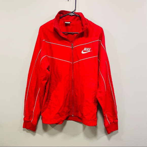 Nike Other - Nike! Vintage Y2K  red zip up warm up windbreaker track jacket size medium
